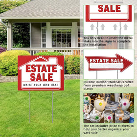 Generic self-adhesive pricing labels for simple tagging and updates.