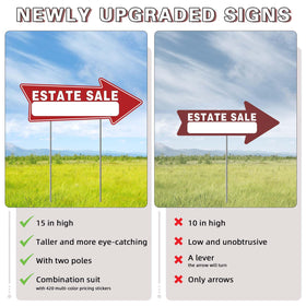 Generic pricing stickers in four colors for clear, quick pricing at a glance.