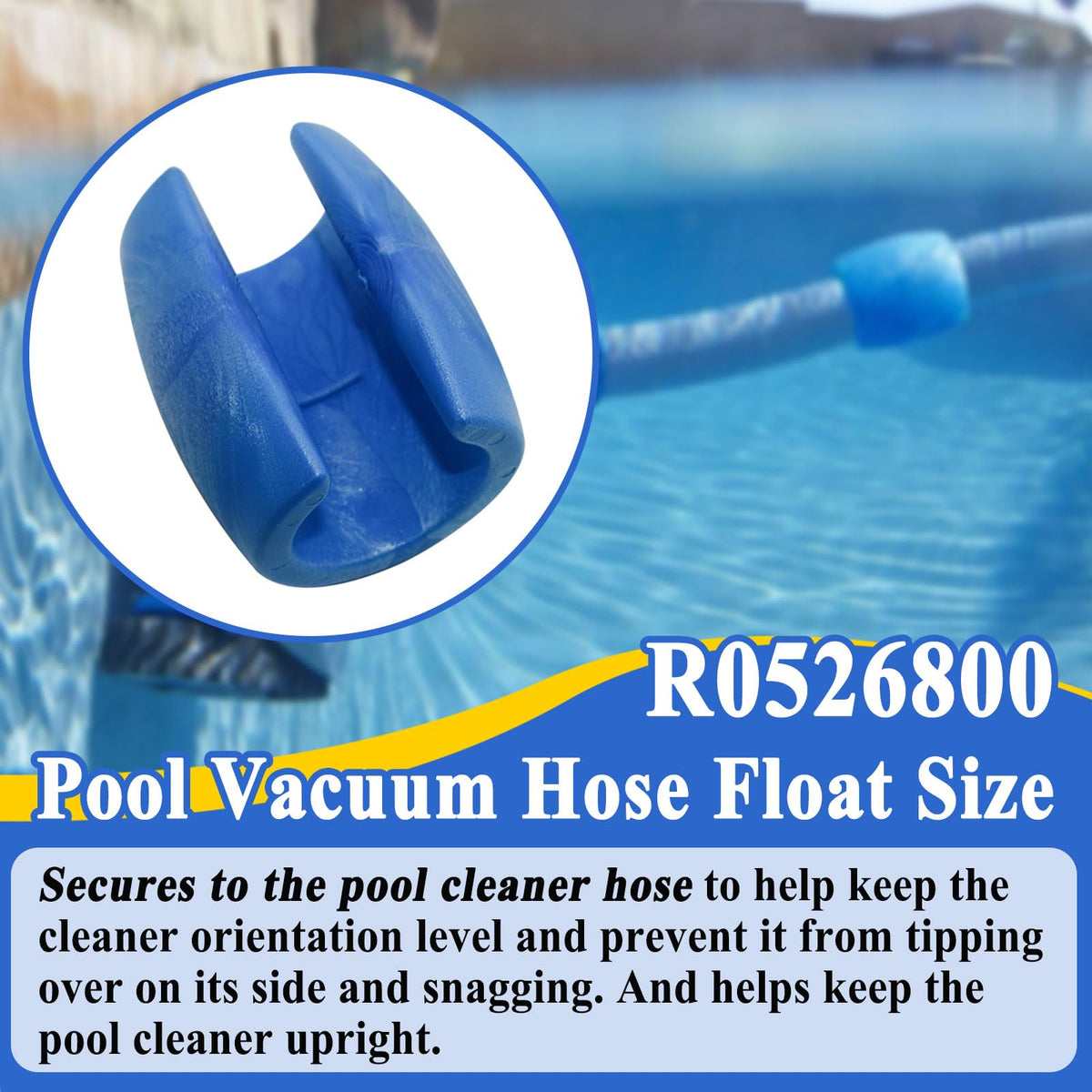 Generic R0526800 hose float upright effect keeps MX6/MX8 hose buoyant
