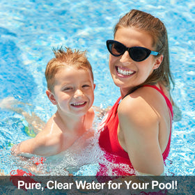 Generic R0693900 salt cell in-pool scene illustrates consistent chlorine generation for 35k-gallon pools.