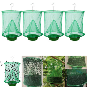 Generic Ranch Fly Traps 4-pack hanging setup for outdoor pest control