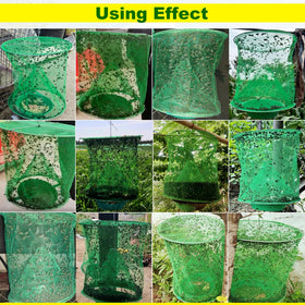 Generic Ranch Fly Traps bait pot close-up showing easy baiting