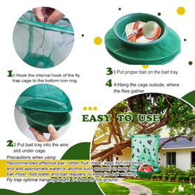 Generic Ranch Fly Traps durable nylon mesh for long-term pest management