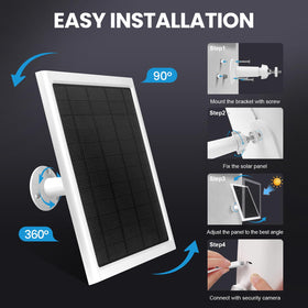 Generic Ring Solar Panel 12-inch cable enables flexible placement