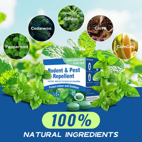 Generic Rodent Repellent pouch suitable for indoor and outdoor use around home.