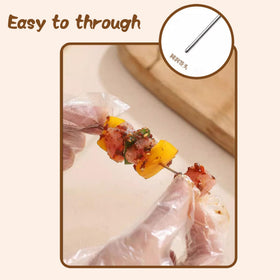 Generic round hanging skewers set supports organized cooking and easy storage.
