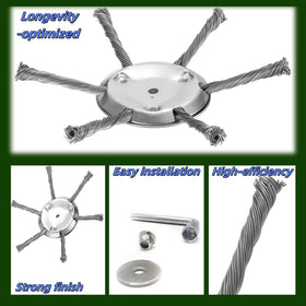 Generic weed eater head with safety tips for safer operation