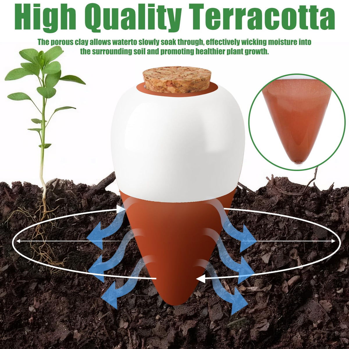 Generic Self-Watering Globes easy-fill design for mess-free watering