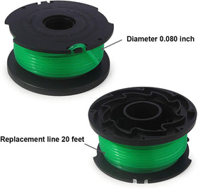 Generic SF-080 spool in use for efficient edging and lawn trimming