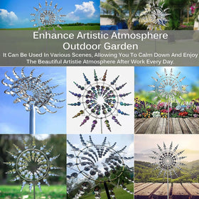 Generic Shirem Magical Windmill ball bearing rotation ensures quiet operation in light breezes.