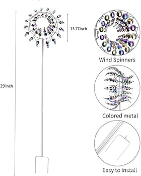 Generic Shirem Windmill installation shows easy setup on trees, porches, or fences.