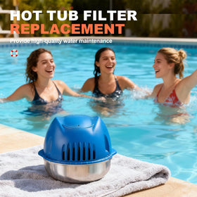 Generic hot tub chlorine cartridge auto-adjust feature maintains steady release.