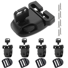 Generic spa hot tub cover clips latch kit with secure latches for wind protection.