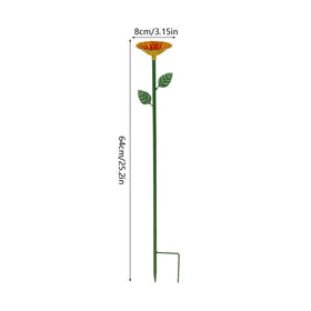 Generic tool-free stake installation enables quick setup.
