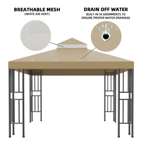 Generic Sumfaller mosquito-netting layer provides ventilation for outdoor gatherings