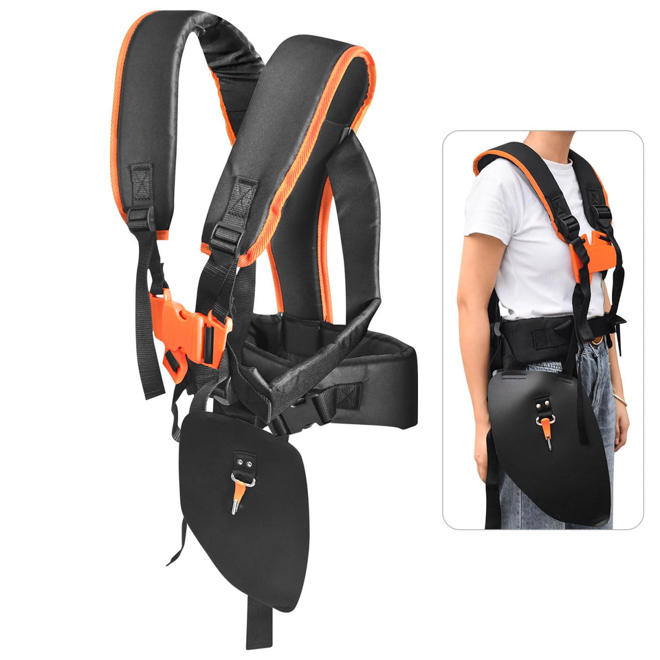 Generic String Trimmer Full Harness with padded shoulders for comfortable extended trimming