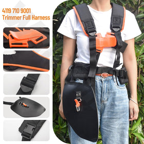 Generic String Trimmer Full Harness with wide shoulder strap for even load distribution