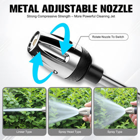 Generic Turn Hose Ergonomic Non-Slip Handle reduces strain during long cleaning sessions.