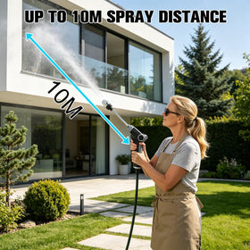 Generic Turn Hose Foam Container and Quick Connectors enable tool-free setup for quick tasks.