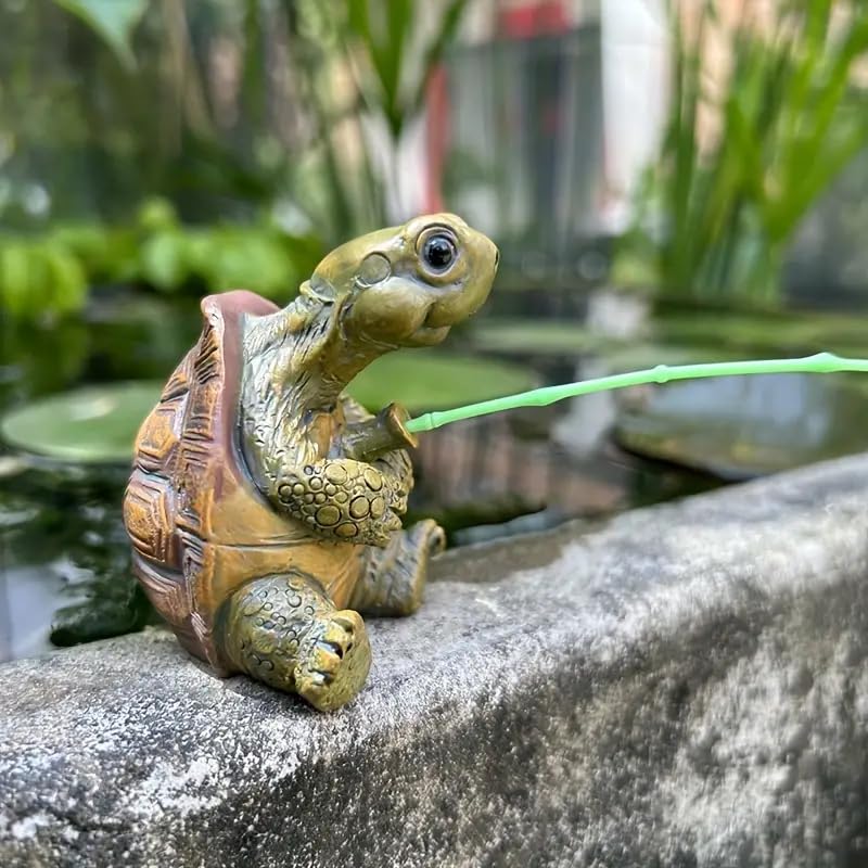 Charming turtle gift for nature lovers and gardeners.