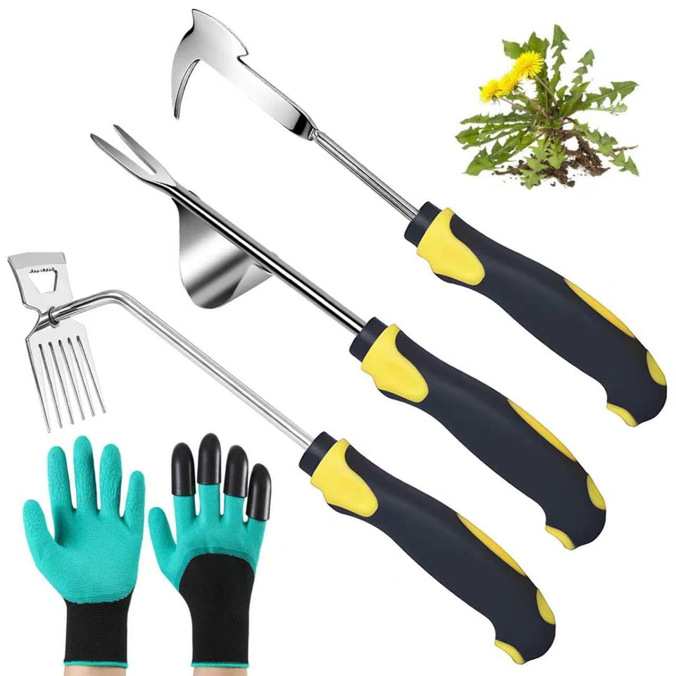 Generic Weed Puller 6-teeth design for quick weed removal in lawns and beds.