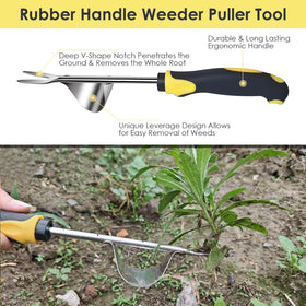 Generic Weed Puller L-shape weeder reaches tight spaces and cracks.
