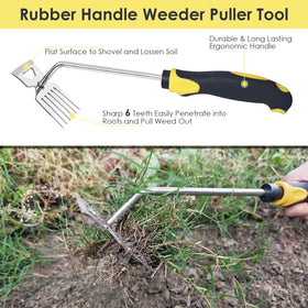 Generic Weed Puller V-shape weeder eases stubborn weeds in beds and borders.