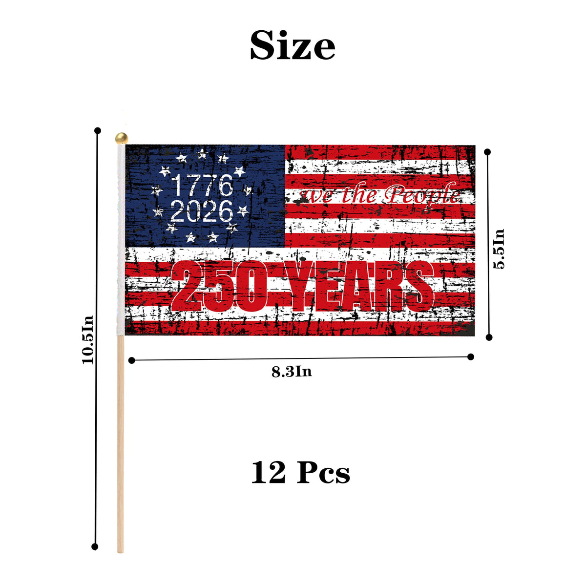 Generic welcome parade flag for events and displays.