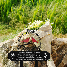 Generic Yard Memorial Stake blends with landscaping for a respectful tribute.