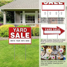 Generic yard sale pricing labels deliver versatile self-adhesive price options.