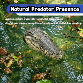 Geniff Floating Gator Head showcases realistic skin texture and teeth.