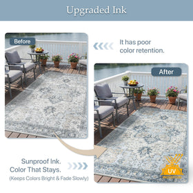 GENIMO anti-slip backing keeps rug stable on wooden or tiled floors
