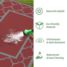 GENIMO rug dries quickly and cleans easily after outdoor use.