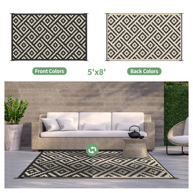 GENIMO eco-friendly OEKO-TEX polypropylene outdoor rug.