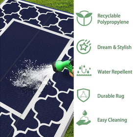 GENIMO reversible-pattern adapts to different settings like camping.