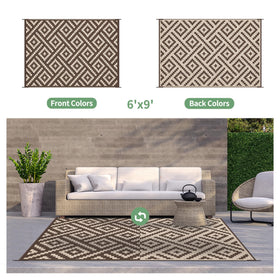 GENIMO rug showing two patterns for quick side swaps to refresh looks.