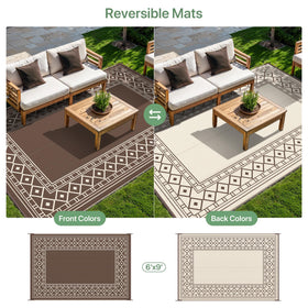 GENIMO rug UV-resistant coating keeps colors vibrant on sunny decks.