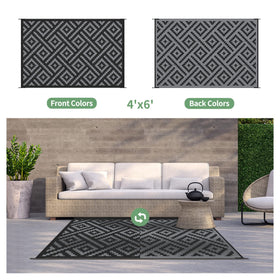 GENIMO outdoor rug waterproof material ready for spills and weather