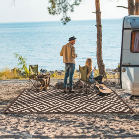 GENIMO outdoor rug waterproof and reversible for versatile use