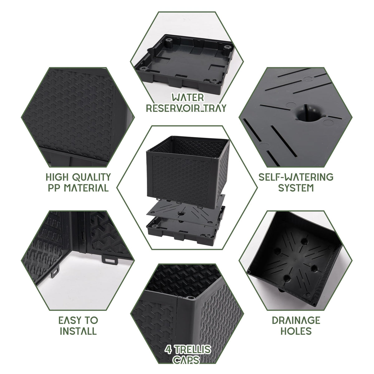 GENMOUS easy-assembly guide image demonstrates quick setup