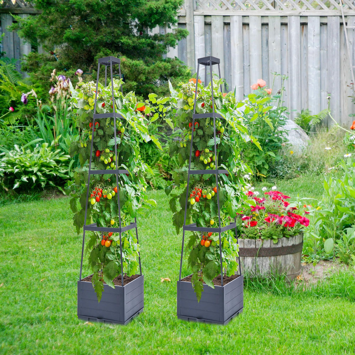 GENMOUS tool-free assembly for quick garden setup