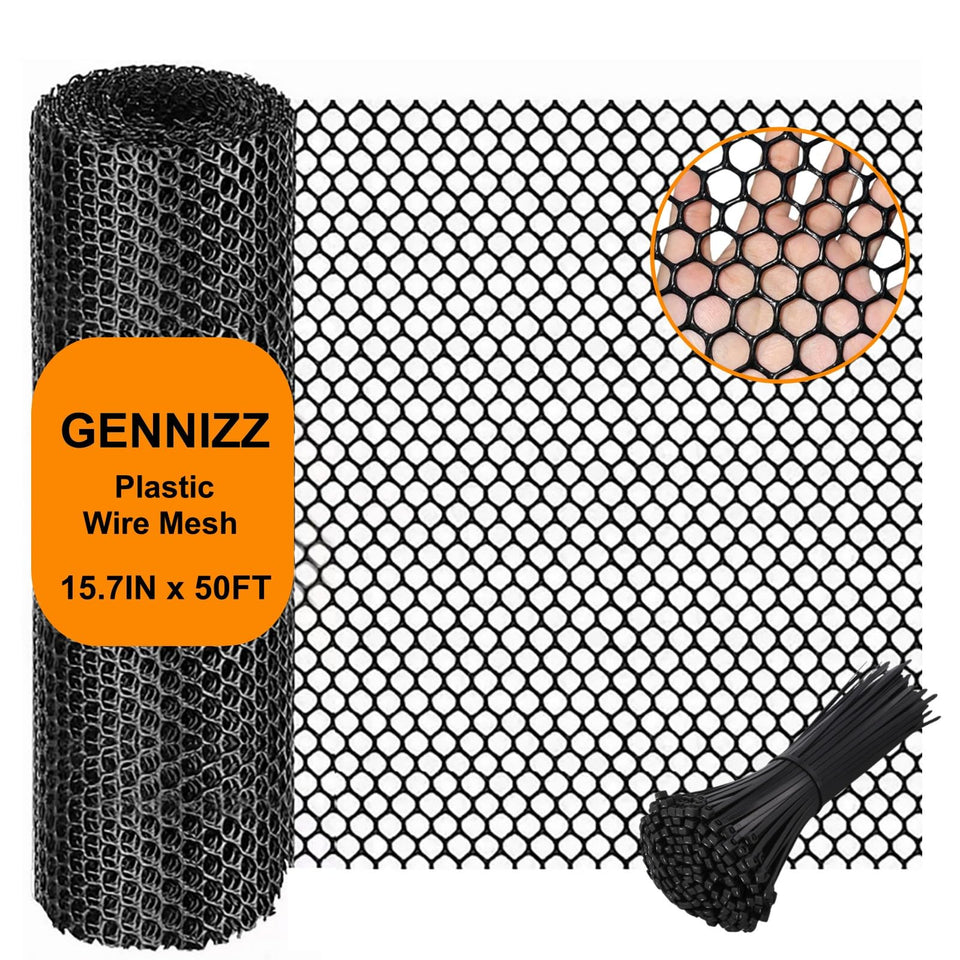 GENNIZZ plastic chicken wire fence roll ideal for DIY garden projects