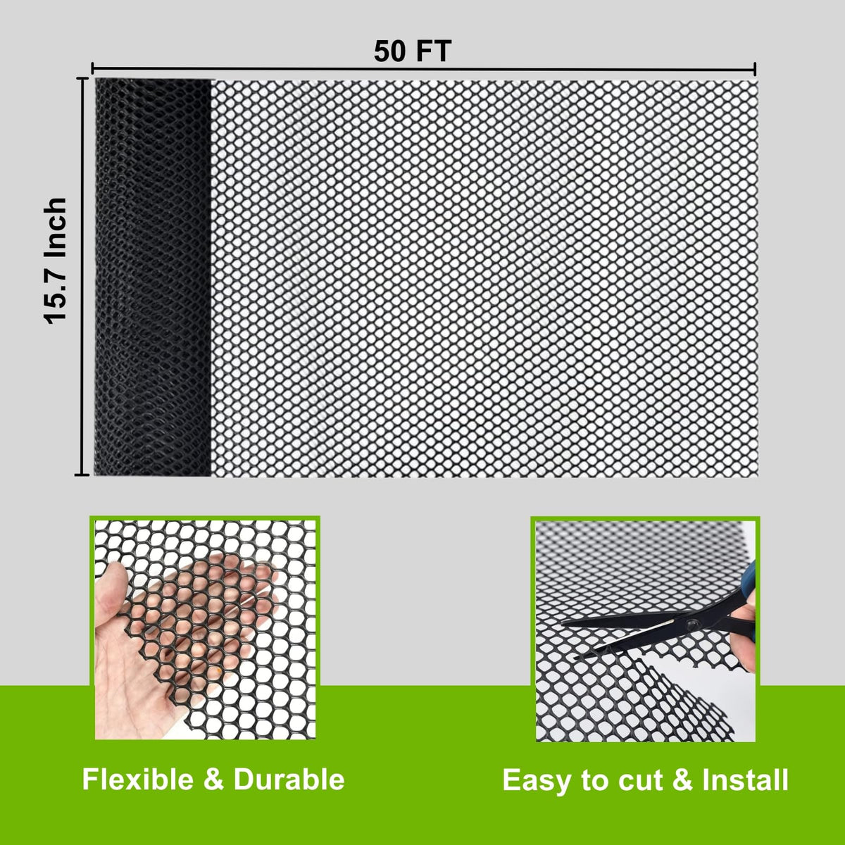 GENNIZZ wire mesh with zip ties included for quick setup