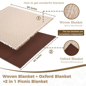 Genovega blanket festival-ready setup offers a versatile outdoor seating option