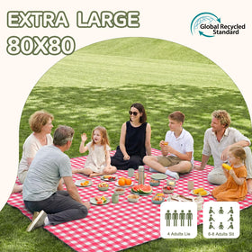 Genovega foldable picnic blanket car-ready for easy transport during travels.