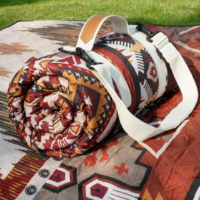 Genovega waterproof picnic blanket oversize spread on grass for family gatherings
