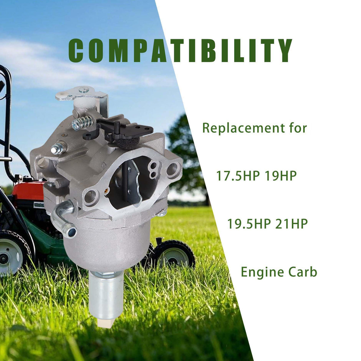 GENRICS carburetor compatibility chart, helps confirm engine fit