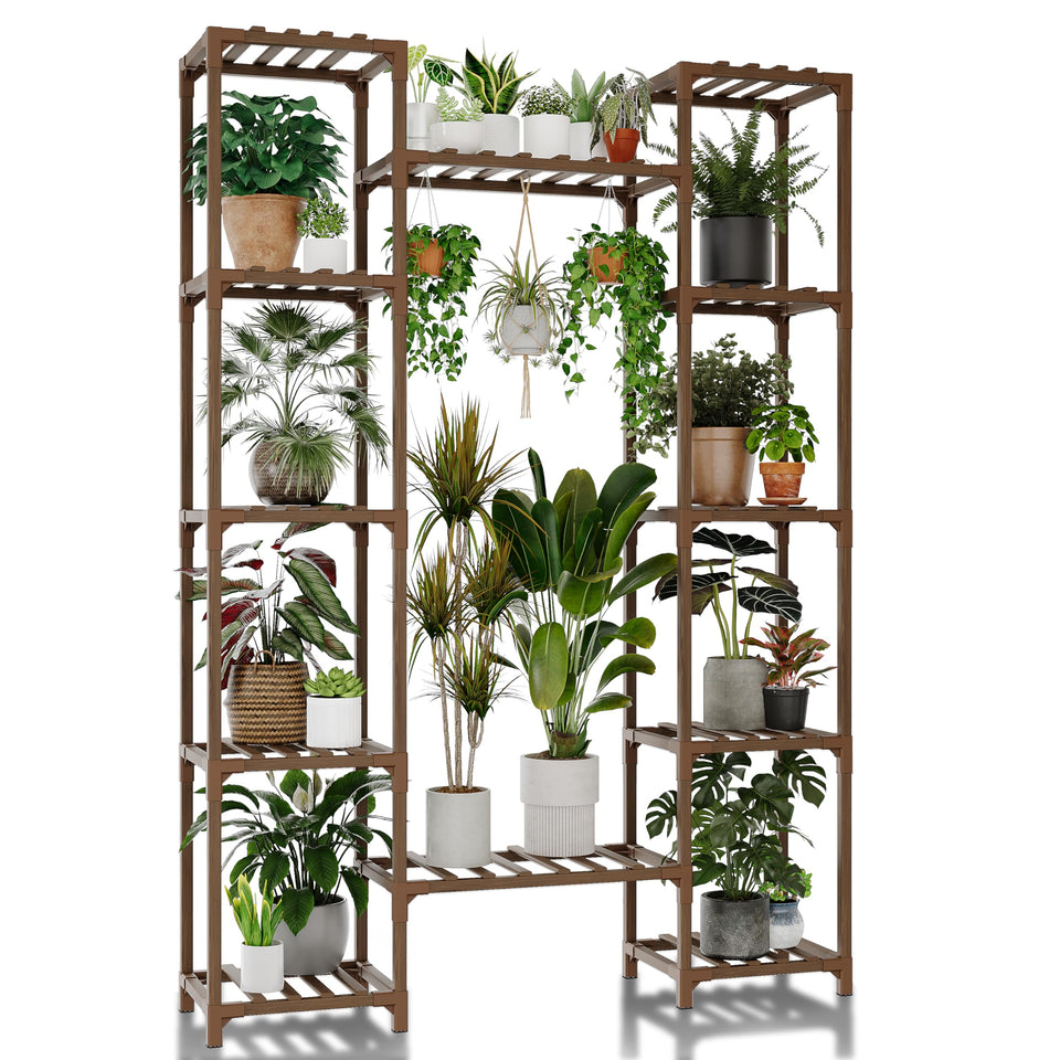GENTINGBRO 62.2 tall plant stand for expansive indoor display and corner organization.