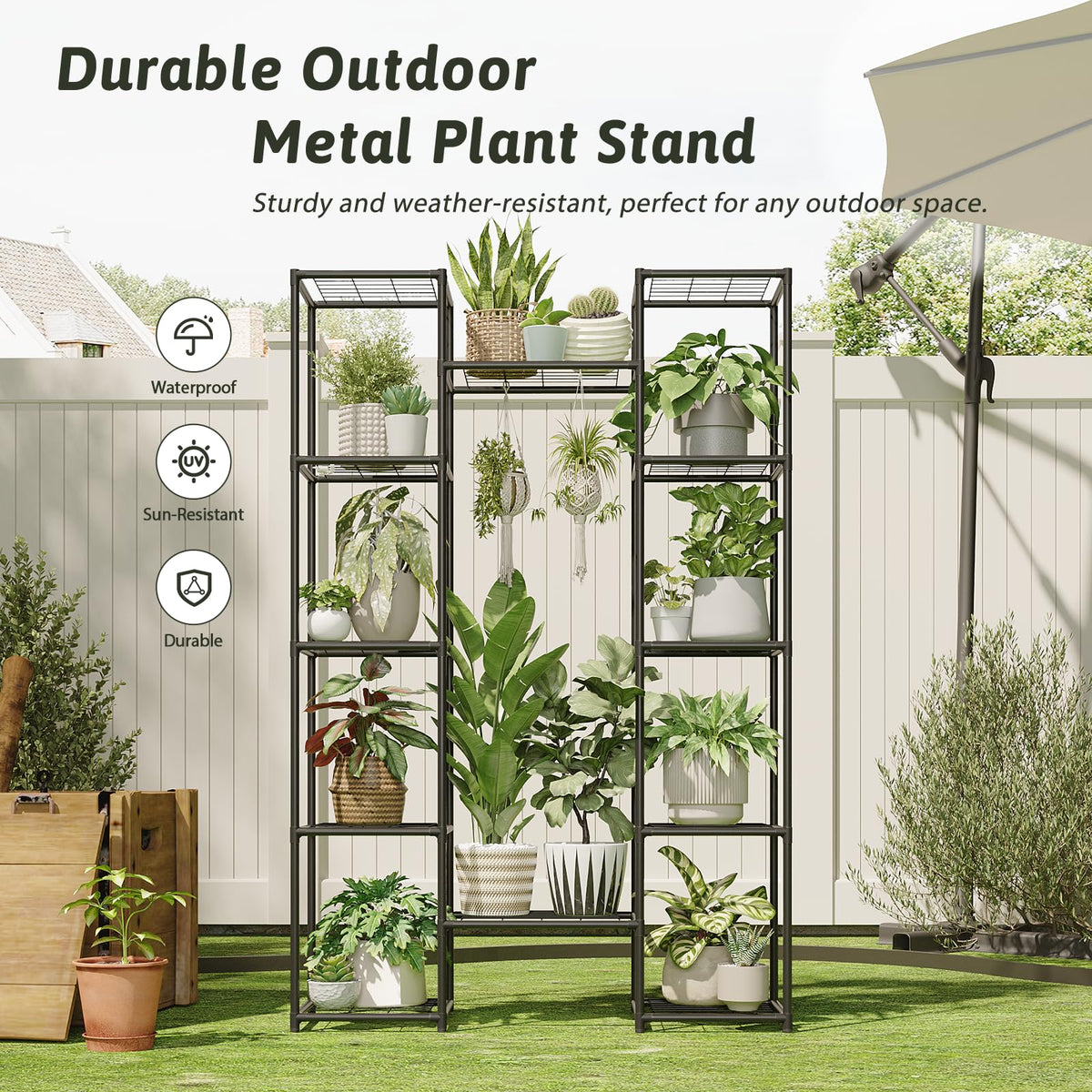GENTINGBRO versatile indoor-outdoor rack suits living rooms patios balconies.