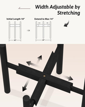 GENTINGBRO non-slip pads keep planters stable on smooth floors.